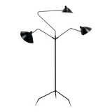 Floor lamp with three swivel arms