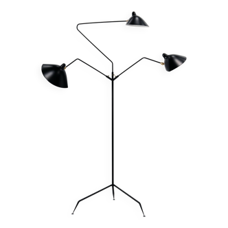 Lampadaire trois bras pivotants