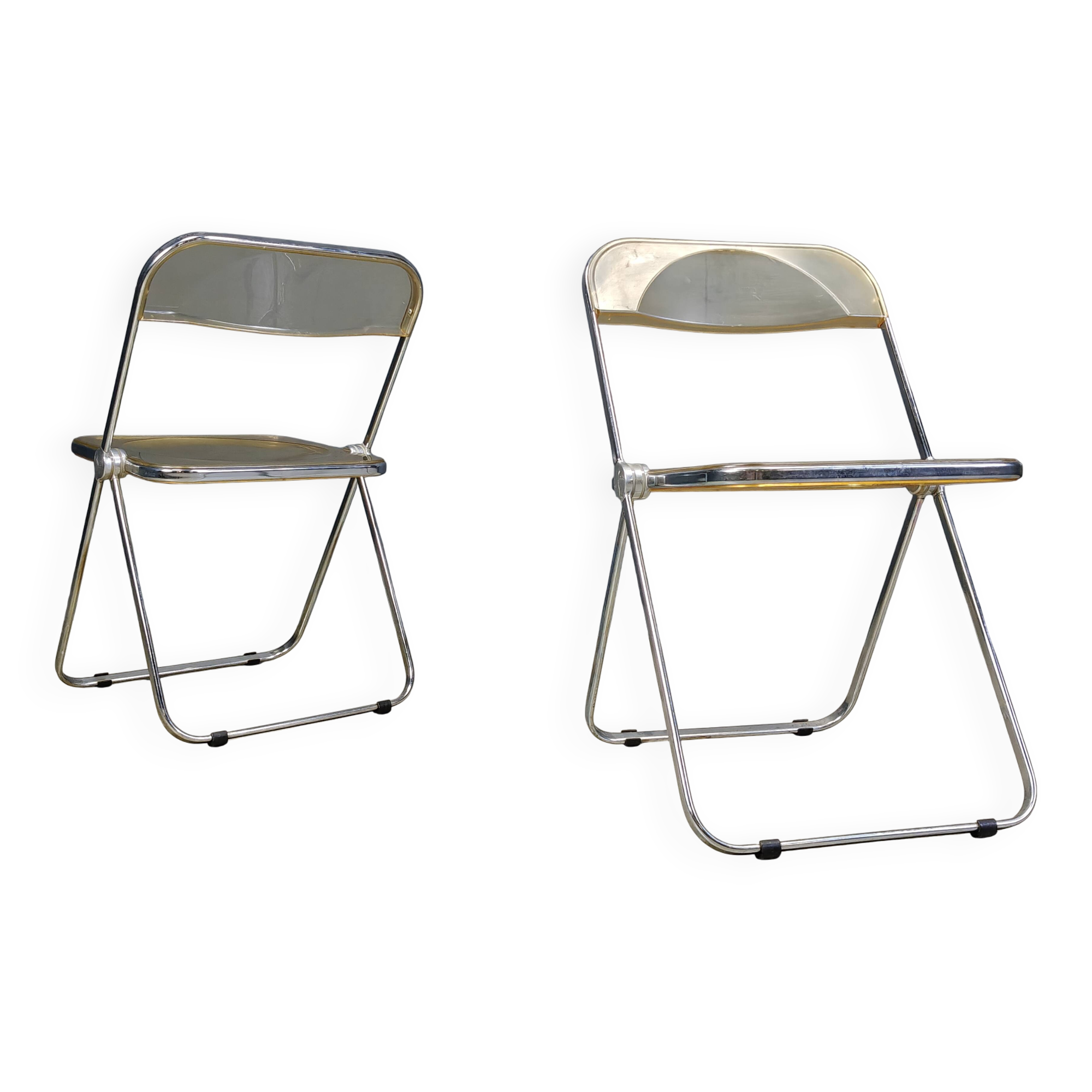 Vintage plia chairs by Castelli, 1970s