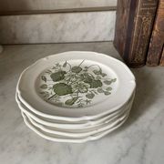 Five dessert plates "capucines" in Gien earthenware.