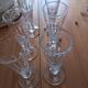 6 antique champagne flutes