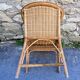 Fauteuil adulte rotin/osier vintage
