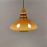 Hanging lamp in double layered glass, Denmark 1970-80s