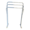 White metal towel rack