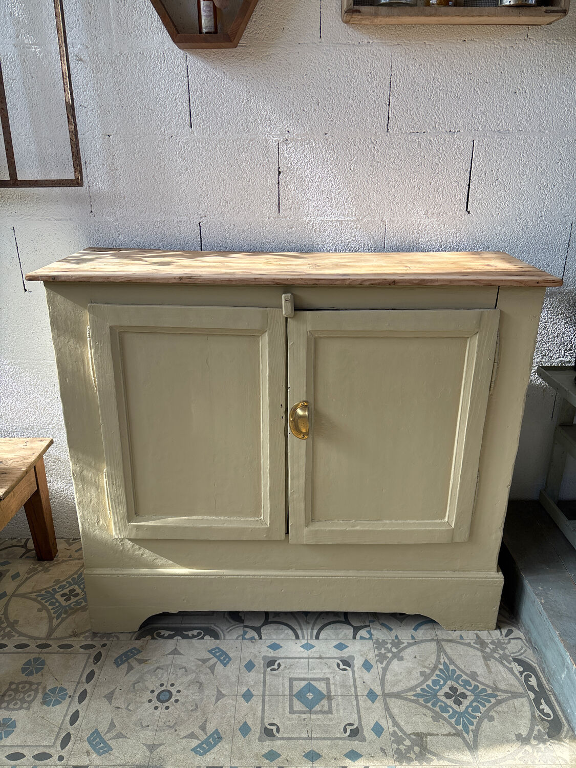 Beige two-door buffet