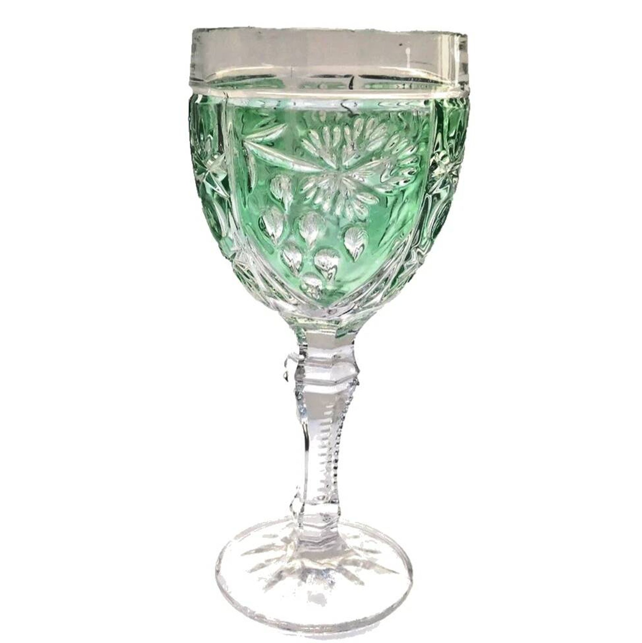 Coloured stem glass Anna Hutte (Germany) Model Asti