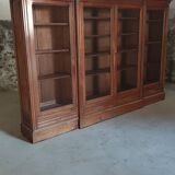 Solid oak library late 19th century around 1890