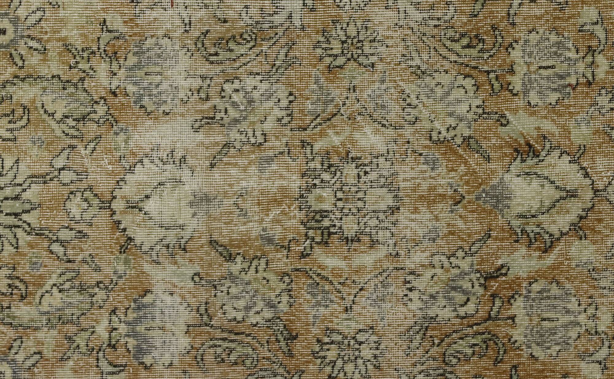 Turkish Anatolian Handmade Vintage Area Rug 222 cm x 118 cm