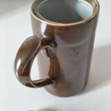 Antique brown porcelain coffee pot – C.P. & Cie, Mehun (late 19th century)