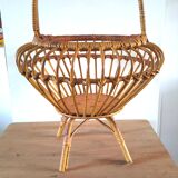 Worker bamboo rattan basket design 60s