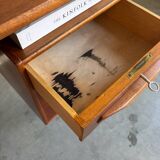 Vintage Danish freestanding desk teak