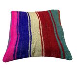 Housse de coussin kilim turc vintage, 40 x 40 cm