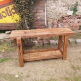 Wooden carpenter's workbench