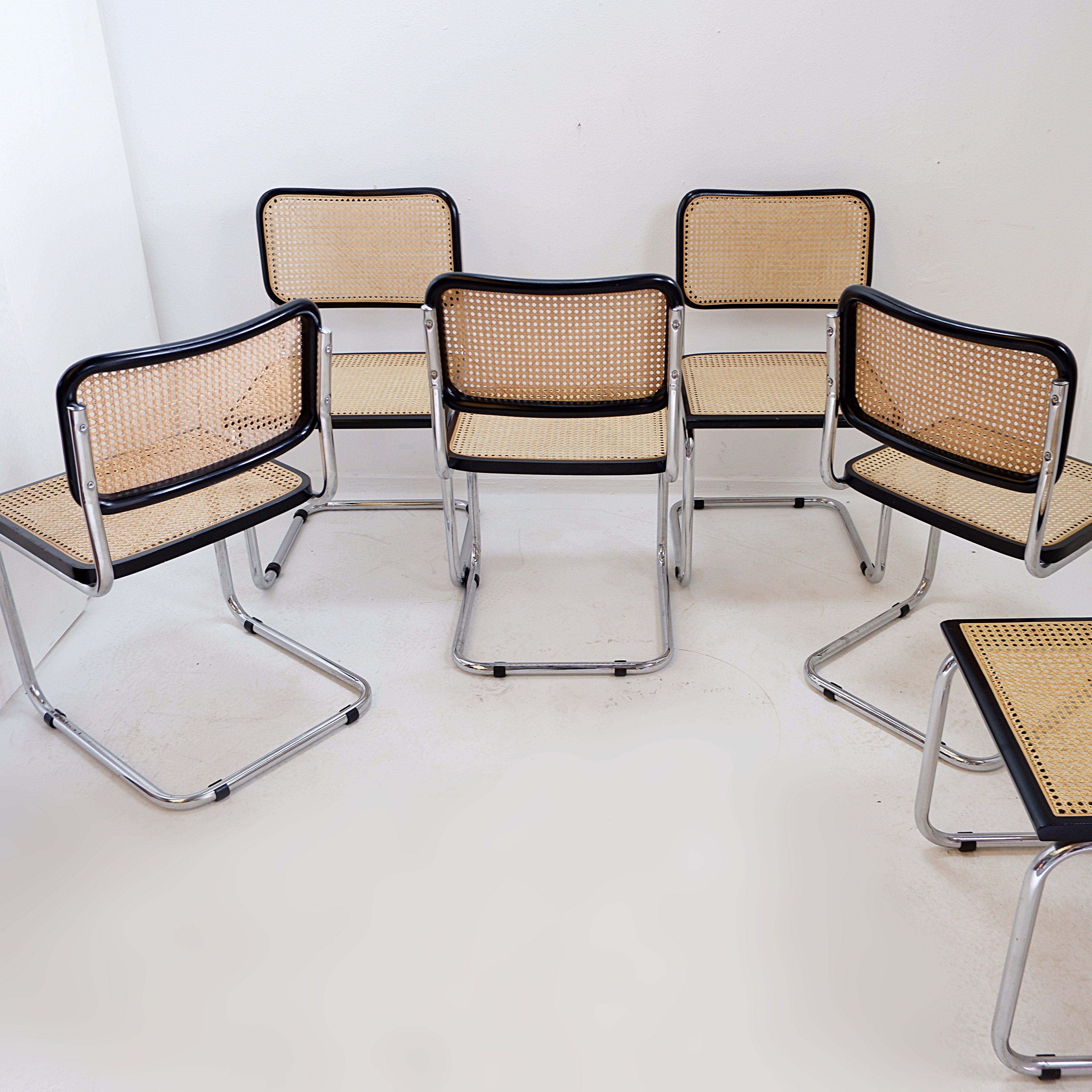 B32 Style Dining Chairs by Marcel Breuer, Set of 5+1 - Italy