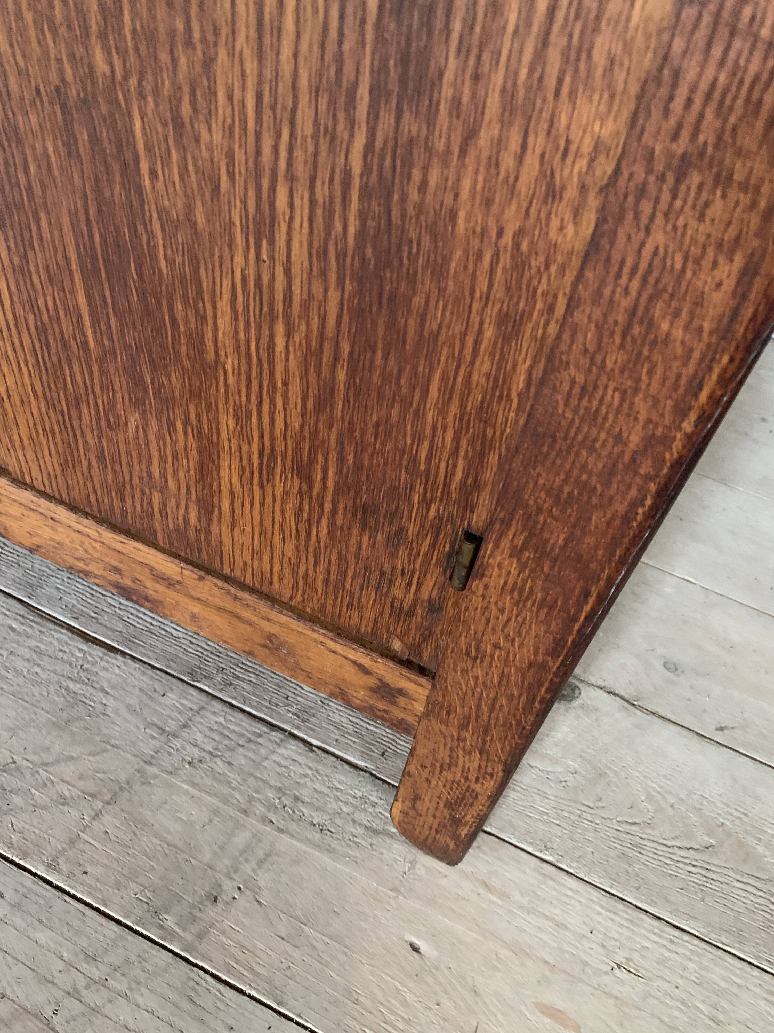 Vintage Parisian oak wardrobe