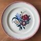 6 large antique flat plates in B.F.K. earthenware.