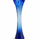 Tall Blue Murano Style Art Glass Vase, Mid-Century Modern Design, 1960