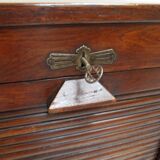 Antique filing cabinet with roller shutter
