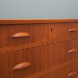 Commode en teck, design danois, années 1970, production : Danemark