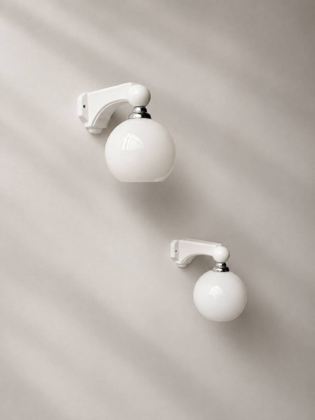 Art Deco porcelain wall lights