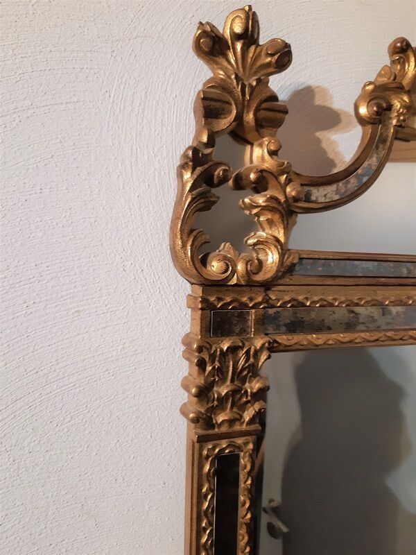 Mirror with parecloses