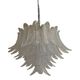 Glass Chandelier "Felce" in Clear Color Italian