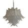 Glass Chandelier "Felce" in Clear Color Italian
