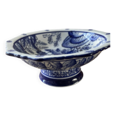 Blue and white porcelain compote, Delft style.