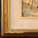 Signed painting landscape of countryside from the 20th century