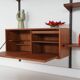 Modular shelving Kai Kristiansen, teak veneer, Danish design 1960s