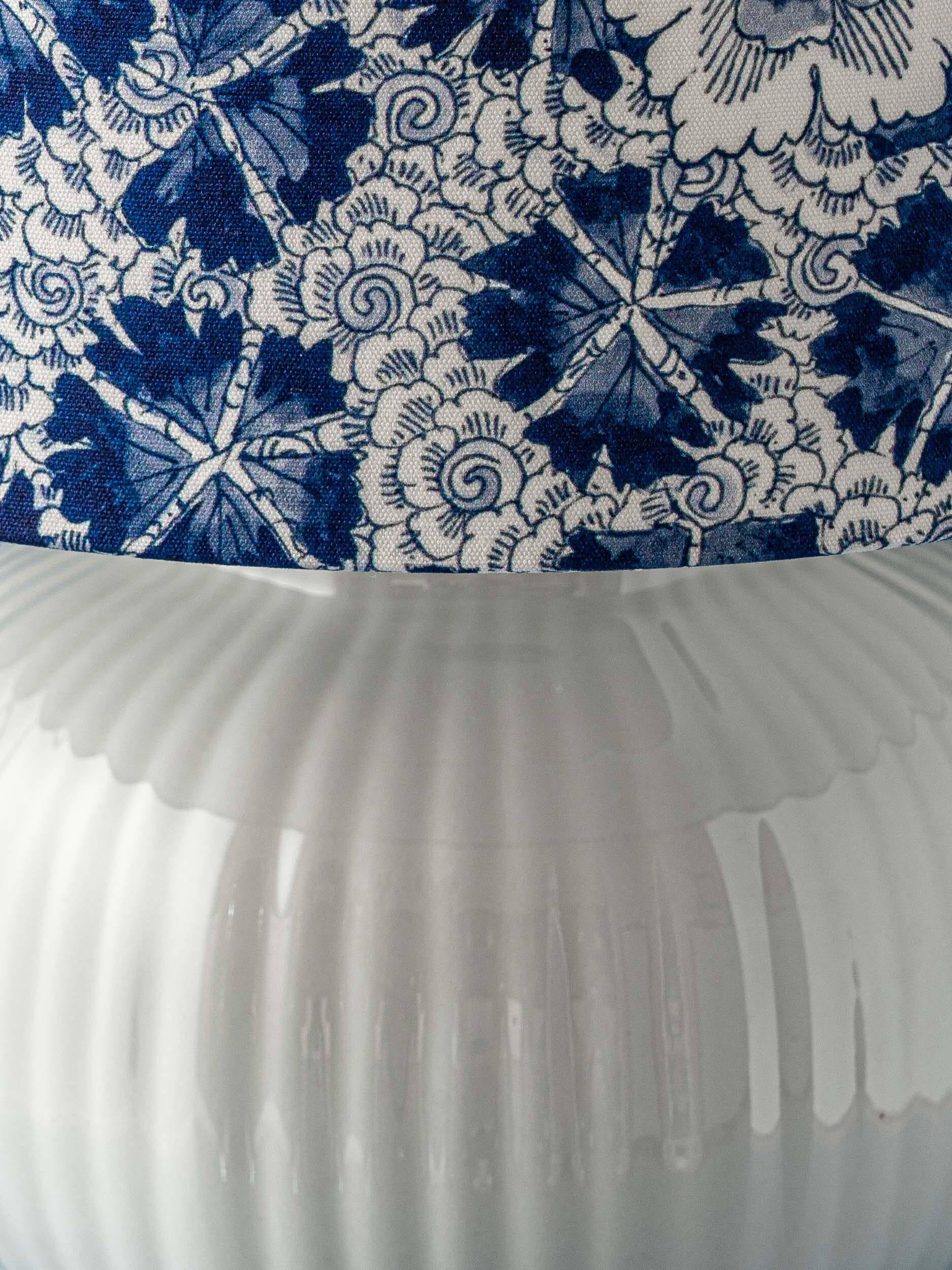 Royal Delft blue and white ceramic table lamp, handmade in the Netherlands, made to order.