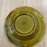 Green ashtray khaki olive National Lottery, Gien france, empty vintage pocket, France