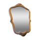 Golden wood mirror