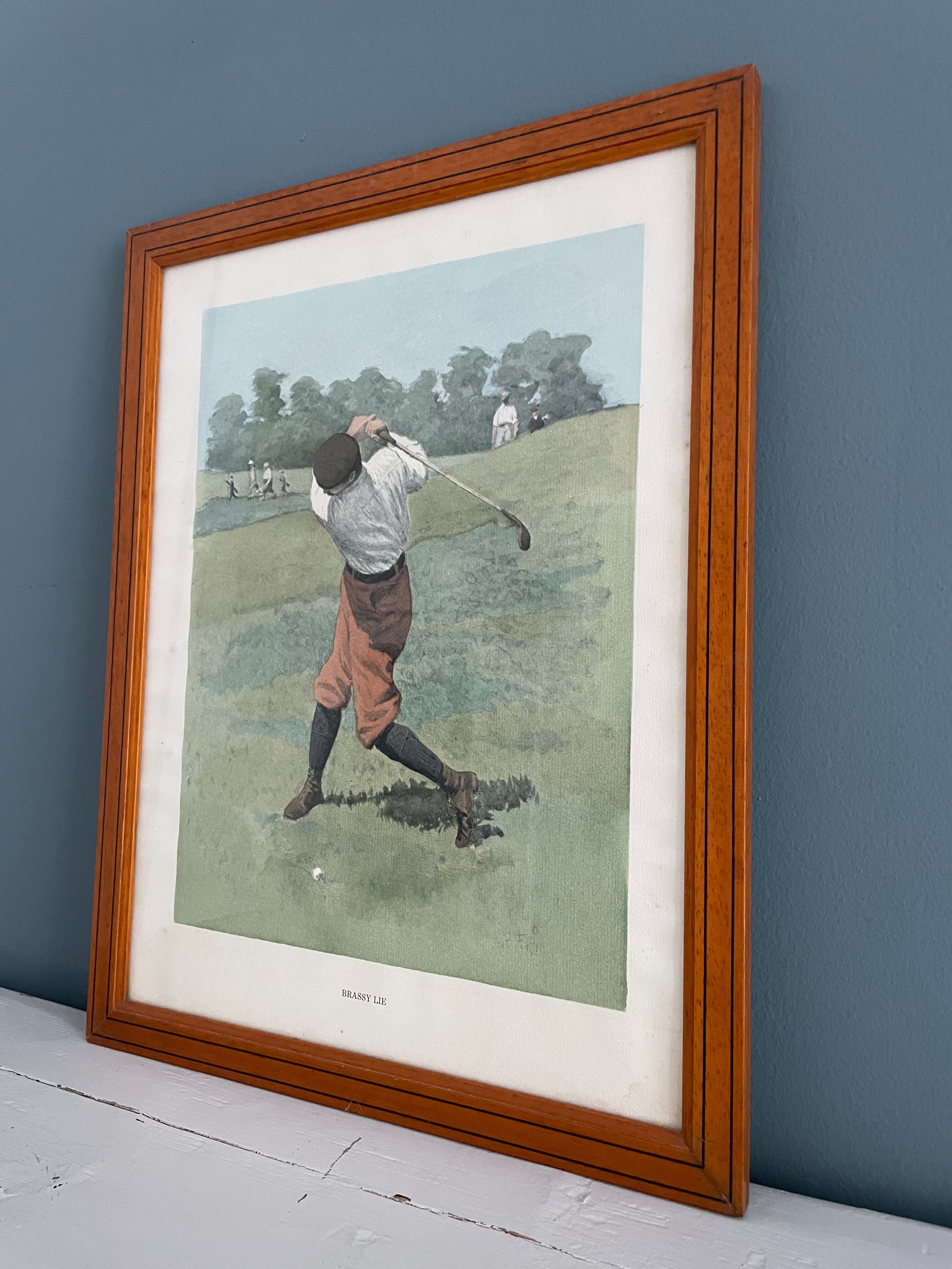 Original lithograph AB Frost "Brassy Lie"