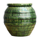 Vase glazed terracotta ball