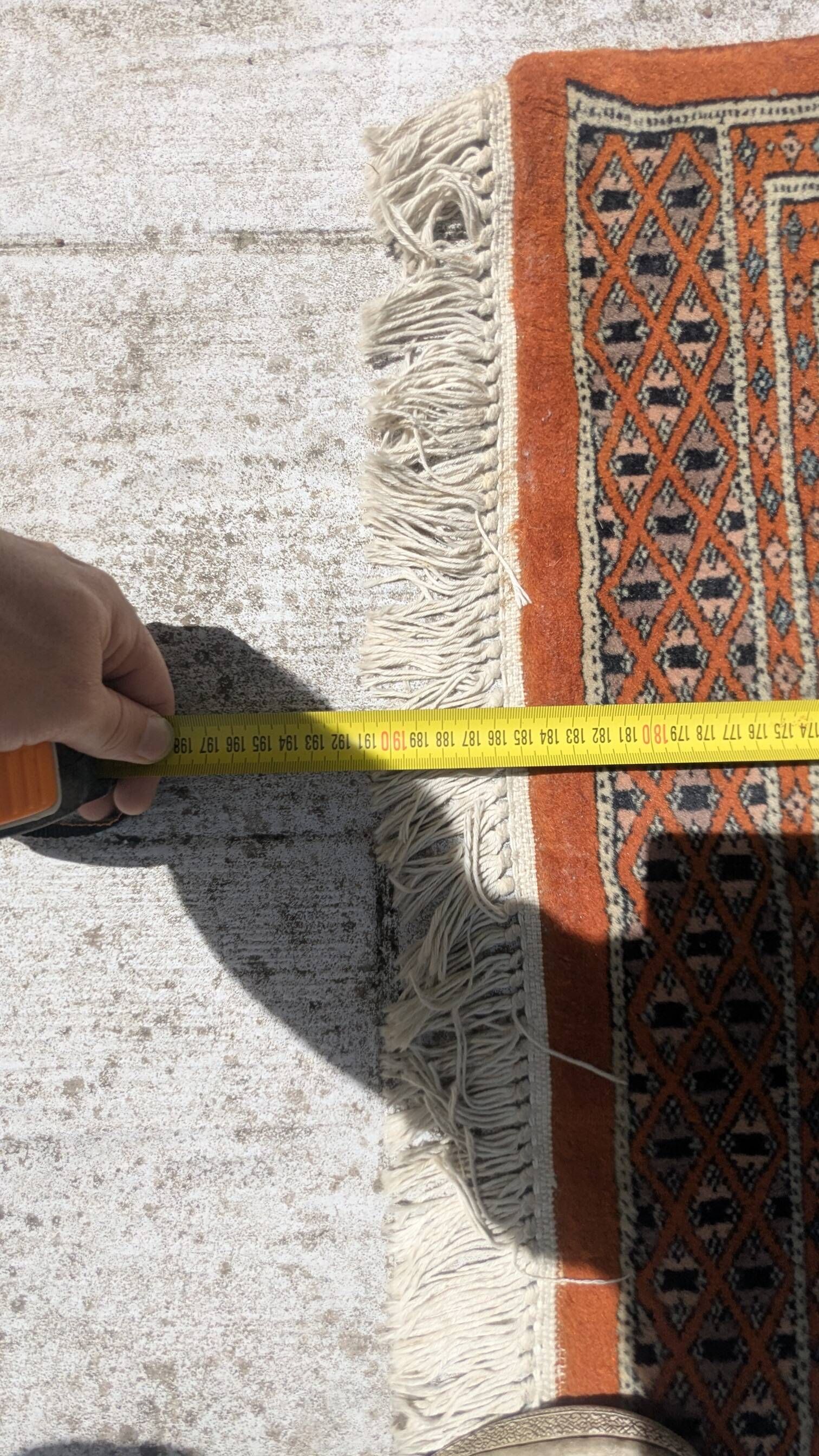 Handmade Oriental Boukhara Rug – Vintage / Bohemian Style – 130 x 195 cm