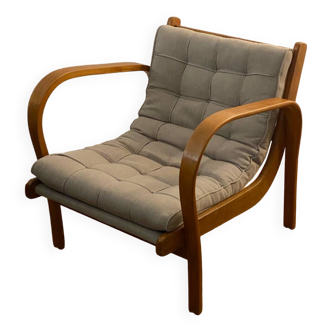 Vintage oak armchairs "Inka"