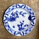 Large round dish Creil & Montereau in blue ironstone, "Japan" service
