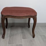 Louis XV stool — elegant curves and warm patina