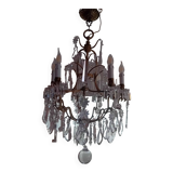 Large crystal chandelier from the 1st half of the 20th century.