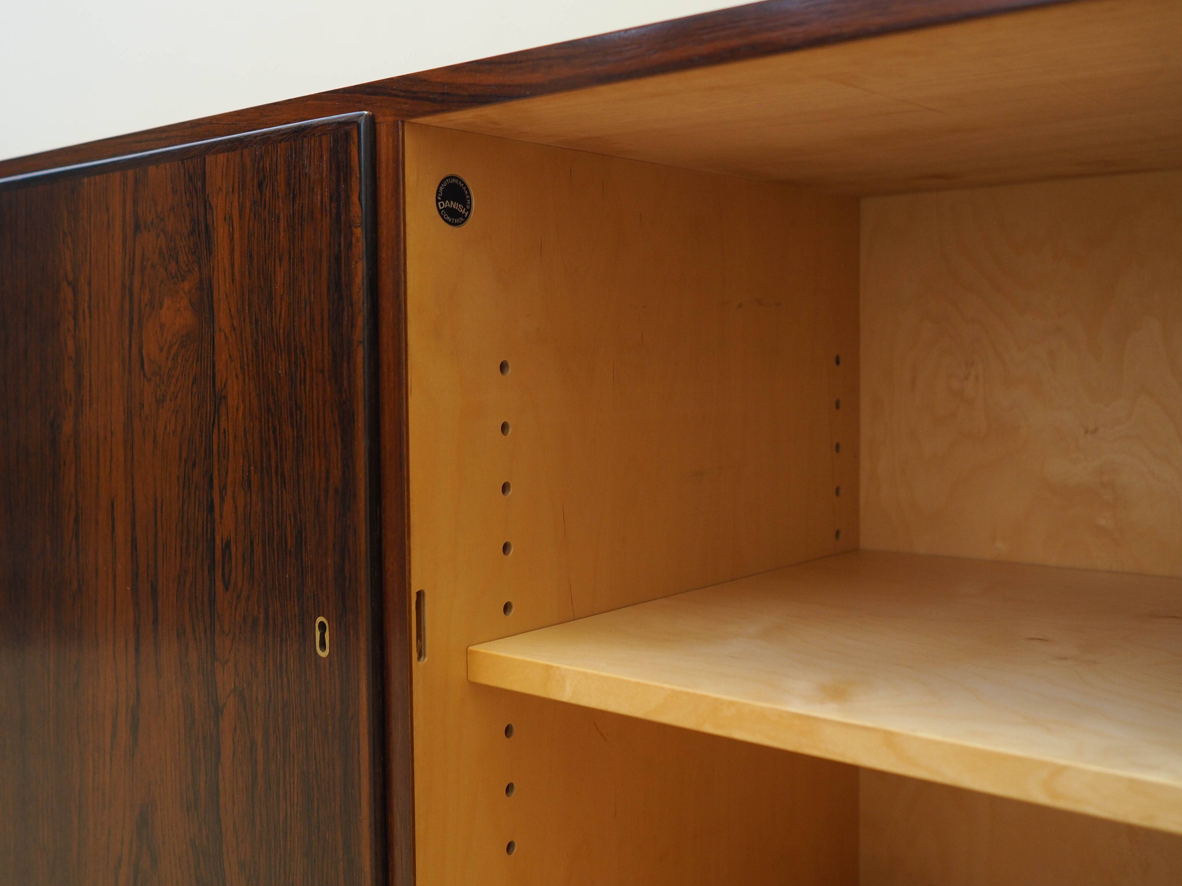 Rosewood cabinet, Danish design, 1970s, designer: Carlo Jensen, manufacture