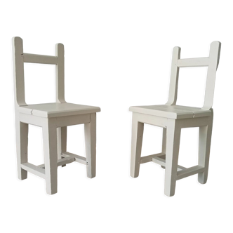 Pair of farm chairs late nineteenth