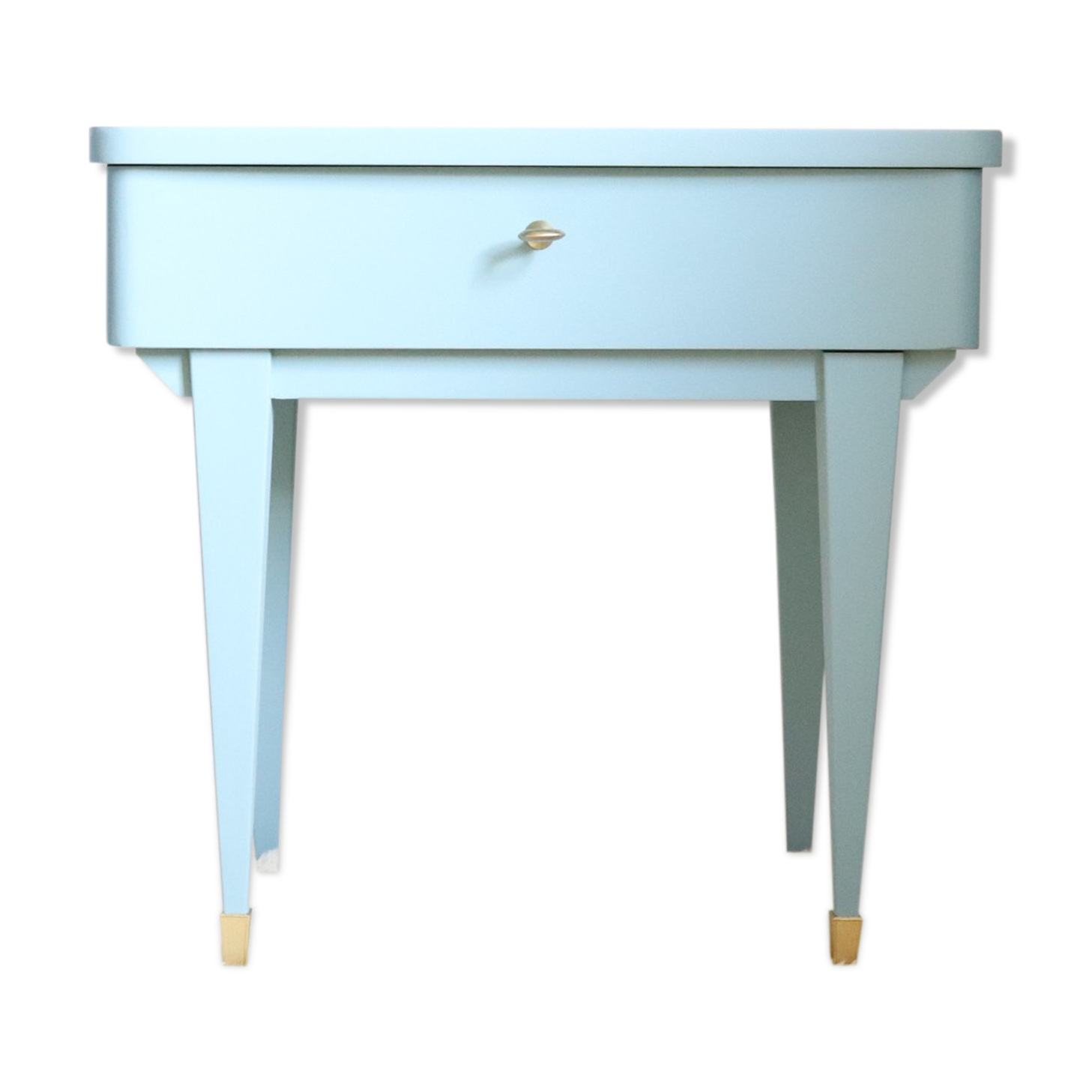 Bedside vintage blue feet compass