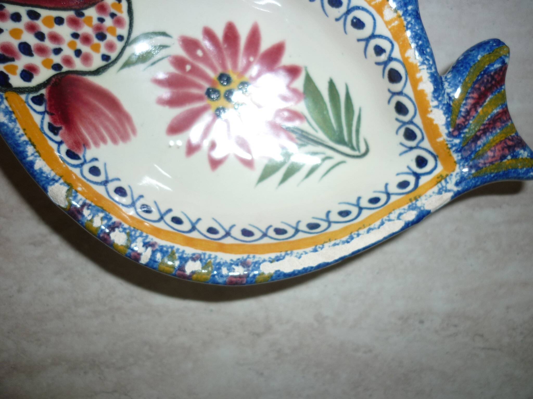 Henriot Quimper fish bowl