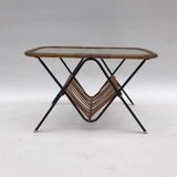 Coffee table with newspaper holder from the 60's