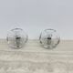 Pair of Nachtmann Leuchten design sphere crystal table lamps, 1970s