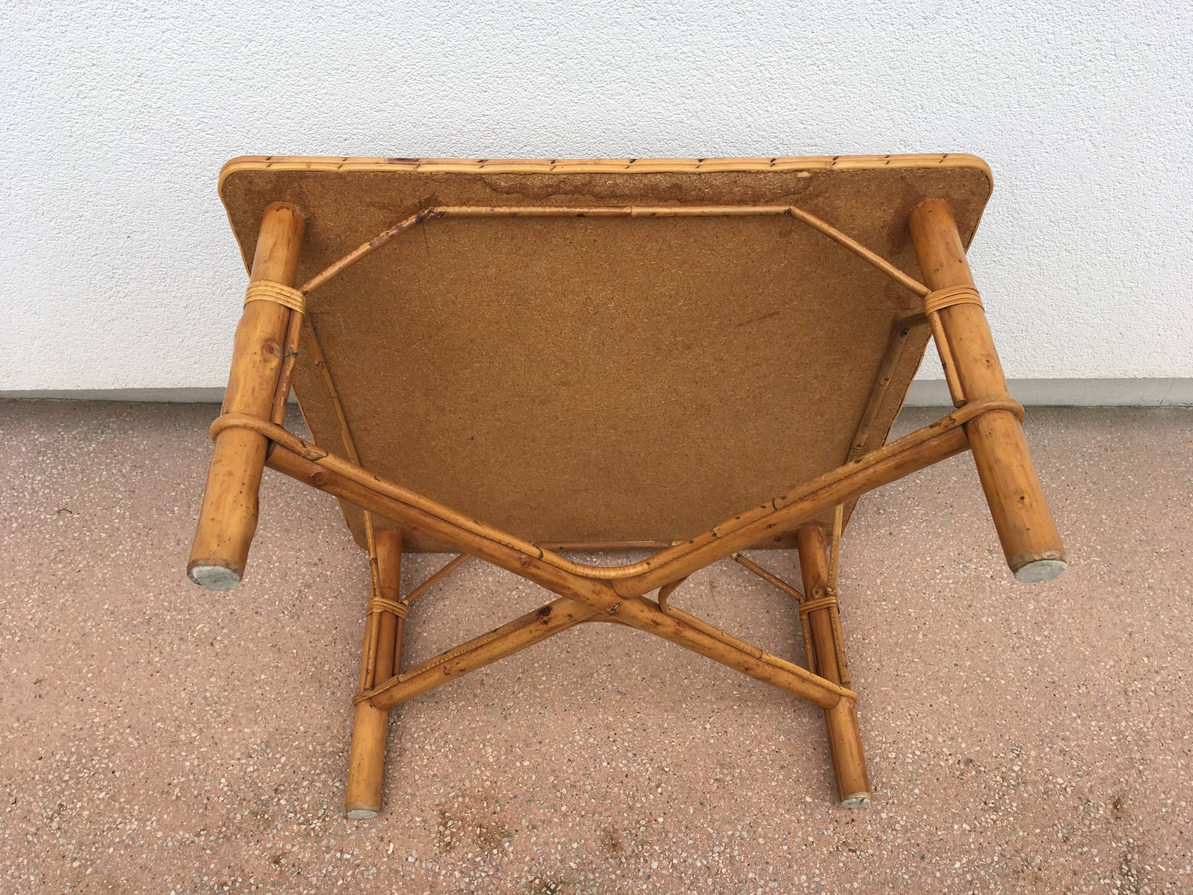 Rattan coffee table by Habitat, 1980s