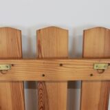 Pine wall coat rack