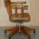 Chaise de bureau pivotante en bois d'if burr - Windsor swivel