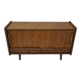 Vintage miniature rattan sideboard